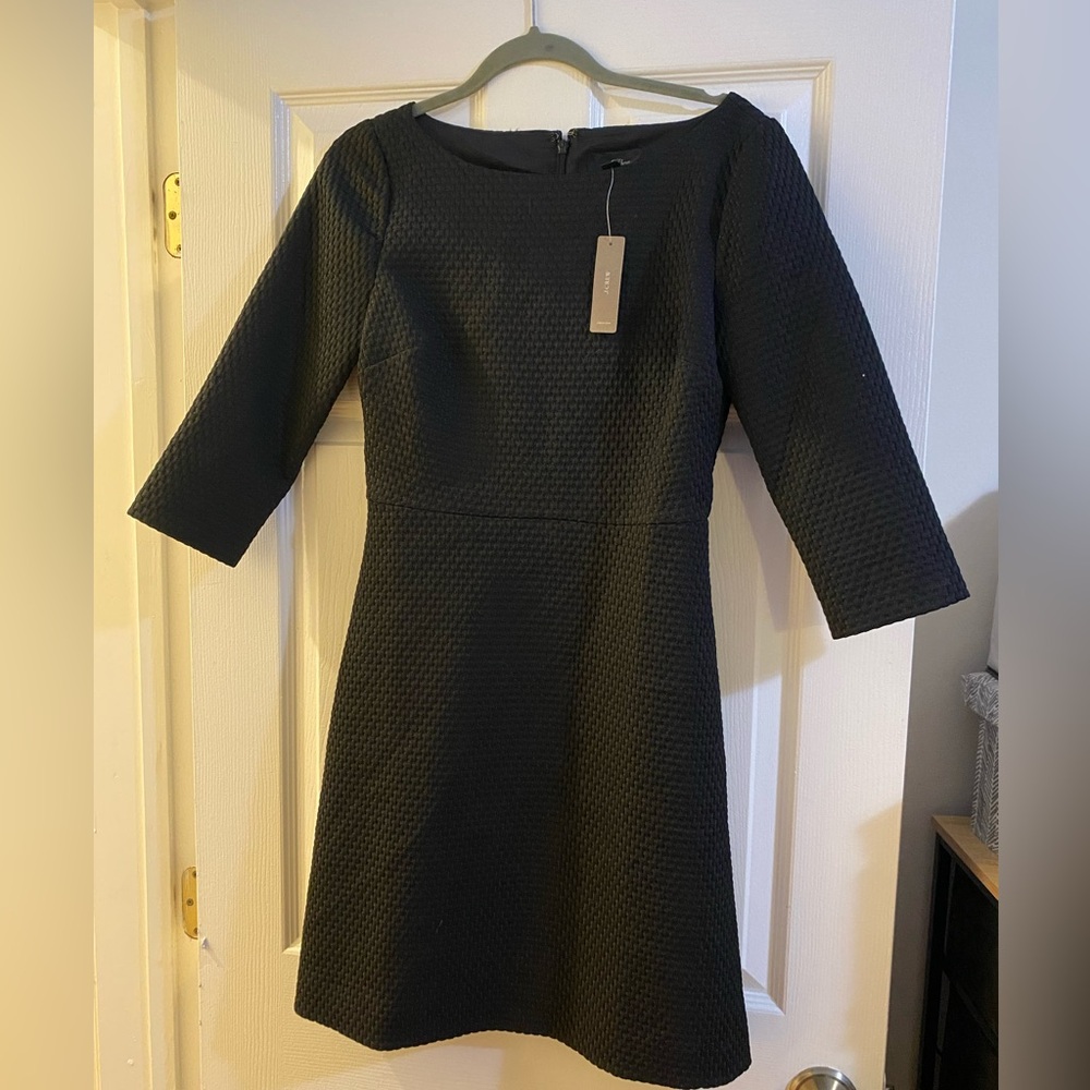 J.Crew Matelasse boatneck sheath dress